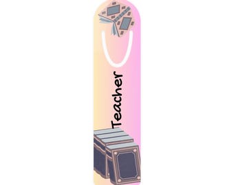 Personalized Teacher Bookmark: Lightweight Aluminum Reading Accessory
