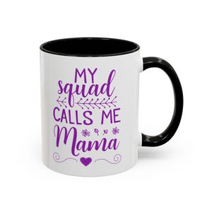 Regalo para mamás, taza divertida, &quot;Mi equipo me llama mamá&quot;, Día de la Madre, utensilios de cocina únicos, reuniones familiares, taza personalizada