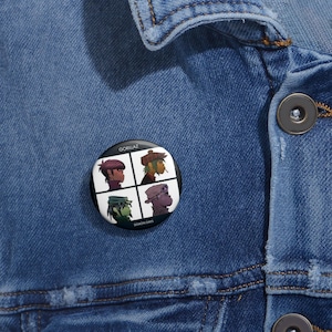 Custom Pin Buttons for Music Lovers, Unique Band Merchandise, Fun Fashion Accessories, Perfect Gifts for Fans, Trendy Collectibles