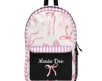 Sac à dos avec nœud personnalisé : élégant cartable en polyester