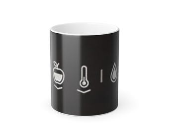 DayZ Health Bar Color Morphing Coffee Mug: Heat-Activated Ceramic Cup