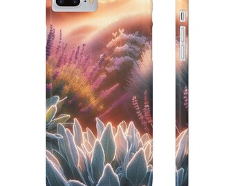 Floral Slim Phone Case: Vibrant Botanical Art, Nature Inspired