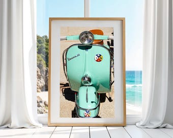 Vespa, Italia, wall art, symbol, cult, printable, style, classic, retro, elegance, love, travel, adventure, motoring, vacation, freedom