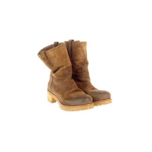 Vintage Prada Suede Look Boots: Chunky Sole, Size 35