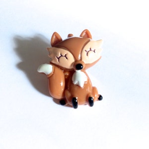 Fox Pin, Fox Tie Tack, Fox Brooch, Brass