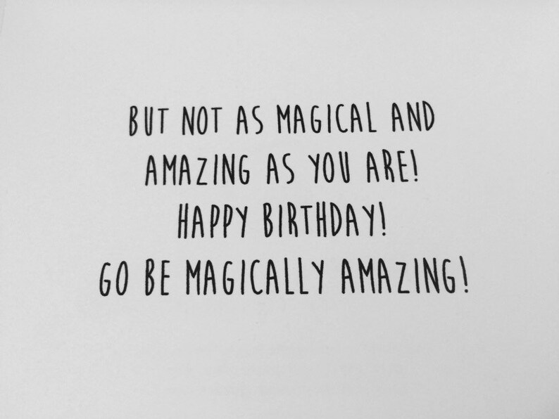 Magical Narwhal Birthday Card doodle made on recycled paper | Etsy