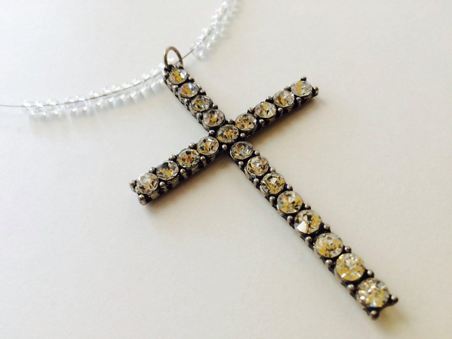 Cross Car Accessory Rear View Mirror Charm Car Charm Etsy