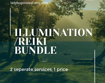 Illumination and Reiki Bundle, Energy work, Energy Healing performed by a Shaman