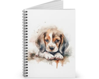 Beagle Puppy Spiraal Notebook, Beagle Journal, Beagle Puppy Journal