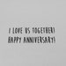 Hamburger and Fries Card, I Love Us Together, Anniversary Card, Doodle ...