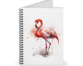 Flamingo spiraalvormig notitieboek