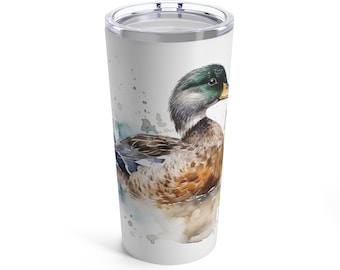 Mallard Duck Tumbler 20oz, Mallard Duck Cup, Duck Cup, Duck Tumbler