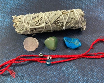 Blessed Evil Eye Protection Bracelet – Handmade Spiritual Bracelet for Health, Safety, and Energy Shielding – Blessed by Shaman