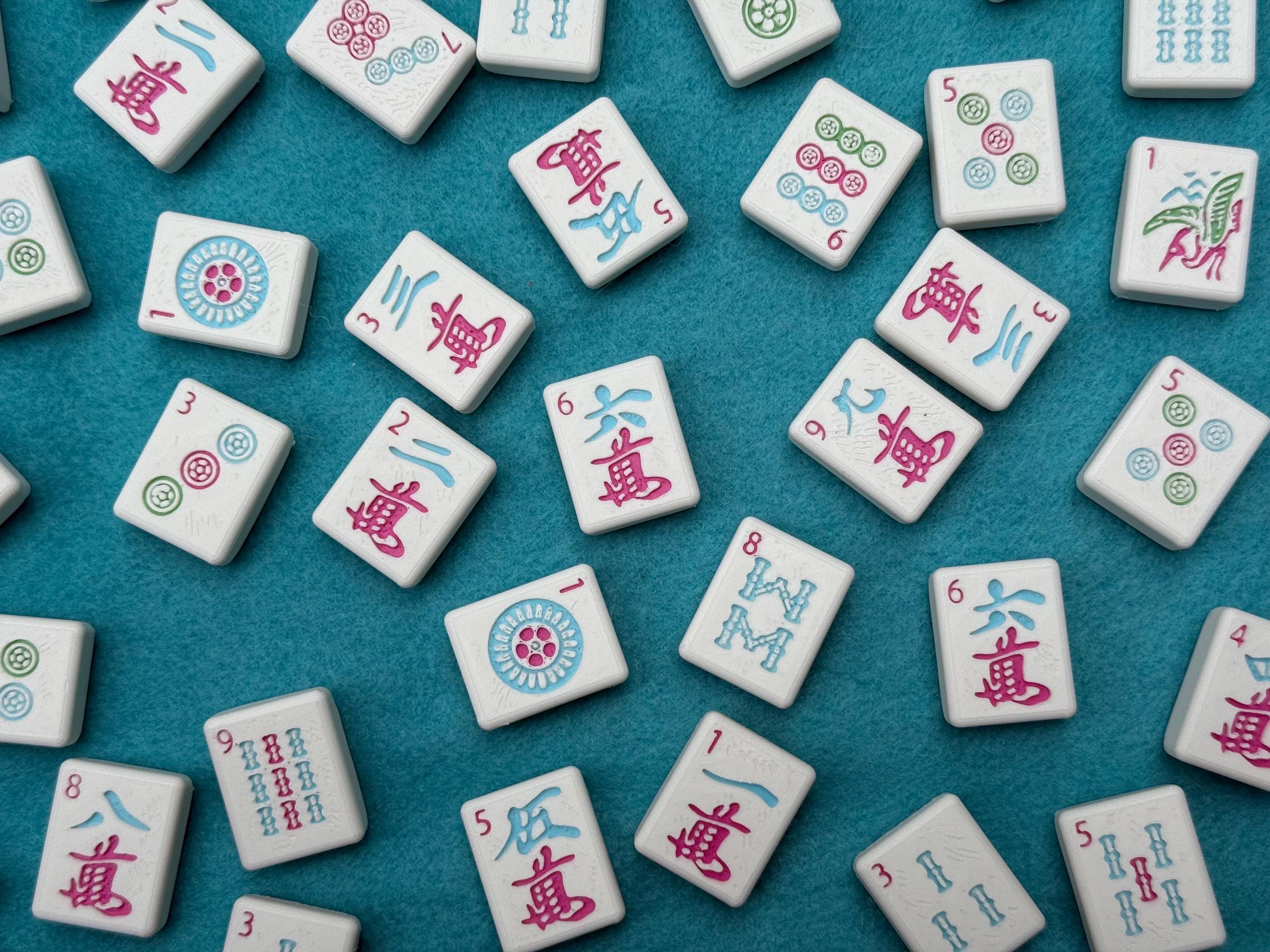 Waterproof American Mahjong Set - Spring Colors