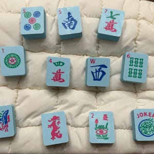 Waterproof American Mahjong Set - Blue