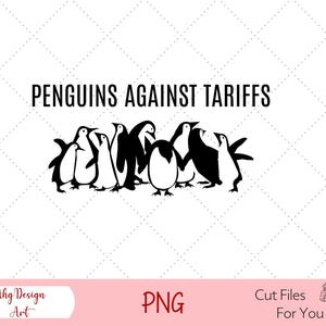Pinguine gegen Zollgebühren png, Digitaler Download, lustiger Anti-Trumpf, subtiler DFT-Widerstand Anti-MAGA-Protest-Shirt Heard Island, Pinguine png