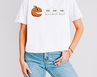 Comfort Colors© Spooky Season Halloween Eat Ghost Shirt, Spooky Ghost Tee,  Vintage Spooky Shirt, Pumpkin Shirt, Halloween Ghost Shirt