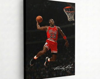 Michael Jordan Basketball Poster, Inspirational Sports Wall Art, Motivational Athlete Printable, Home Office Gym Decor