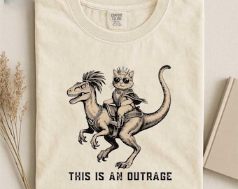 Comfort Colors® Princess Donut and Mongo Shirt, Dungeon Crawler Carl Tee Fantasy Book Reader Geeky Cat Lover Tshirt Donu Mongo Bookish Merch