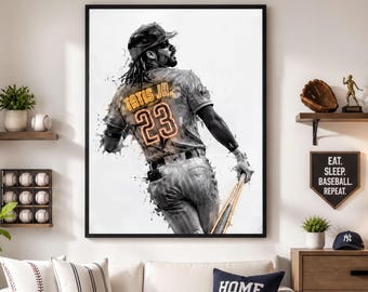 Póster de Fernando Tatis Jr., arte mural de los Padres de San Diego, decoración para habitación infantil, lienzo deportivo, regalo para aficionados de la MLB, decoración para cueva de hombre.