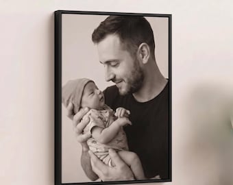 Impresión fotográfica personalizada enmarcada, regalo fotográfico personalizado, regalo fotográfico conmemorativo, impresión fotográfica de boda, cuadro de retrato familiar para la pared