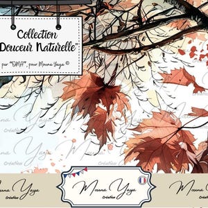 DOUCEUR NATURELLE, de la créatrice "OMA". Scrapbooking, Junk journal, Carterie, Loisirs Créatifs. Téléchargement numérique de 22 pages