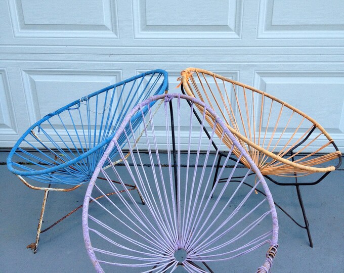 Vintage Mid Century Modern Acapulco Chair Ocho Rope Etsy
