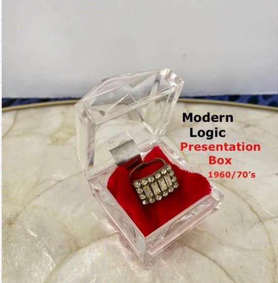 Lucite Presentation Box, Acrlyic Jewelry Box Clear Bridal Wedding Presentation Box Jewelry Box Engagement Proposal Ring Box @ Modern Logic