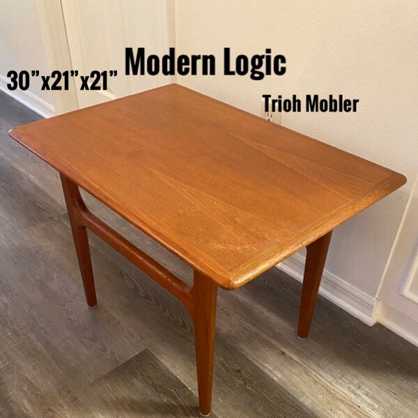 Mid Century End Table by Trioh Mobler Danish Modern Table at Modern Logic