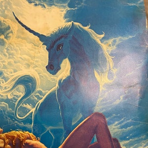 Unicorn Greg Hildebrandt 1979 Litho Print Boho Mid Century Mystical Magical Nude Fantasy Sci Fi at Modern Logic image 7