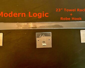 Lucite Towel Rack and Robe Hook Mid Century Minimalist Towel Bar  Towel Bath Towel Lucite Bar and Hook Towel Rack Acrylic at Modern Logic