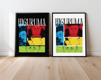Higuruma Hiromi Poster Print, JJK Jujutsu Kaisen Color Pop Minimalist Anime Manga (Digital Download)