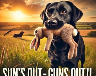 Funny Black Labrador Art Print: Dog Lover Gift (Digital Download)