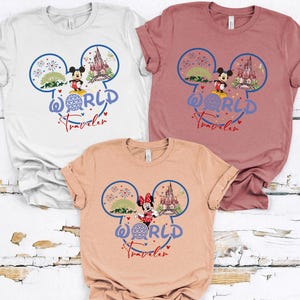 Disney World Traveler Shirt, Mickey World Traveler Shirt, Disneyland Shirt, Magic Kingdom Shirt, Epcot Shirt, Disney Travel Shirt