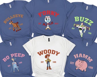 Vintage Toy Story T-shirt met print: retro Woody cowboyshirt