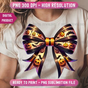 Spooky Halloween Coquette Design, Spooky Season Coquette Halloween PNG, Horror Halloween Sublimation Design, Gothic Bow Sublimation Design