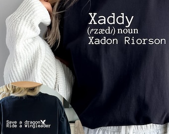 Camiseta de Xaden Riorson: Merchandising de Fourth Wing Bookish