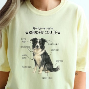 Anatomy of a Border Collie T-shirt, Dog Lover Gift