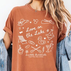 Custom Love On The Lake Bachelorette T-Shirt, Personalized Lake Bach Party T Shirt, Lake Bride Mountain Camping Bach Tee, Girl Trip Lake,