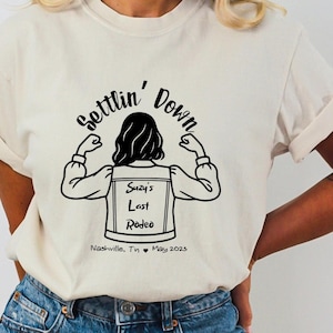 Custom Settlin Down Bachelorette Shirts, Same Cowboy Forever Last Rodeo Tee, Country Bach Bachelorette Party, Cowgirl Bridal Party Shirt