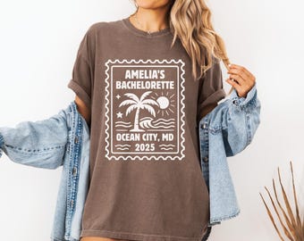 Bachelorette Beach Trip Shirt: Benutzerdefiniertes Bride Squad T-Shirt