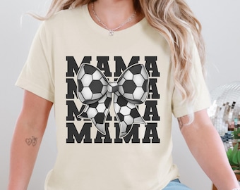 Coquette Bow Football Mama Shirt: Fall Game Day Tee