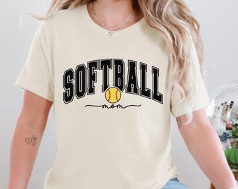 Softball Mama T-Shirt: Retro Game Day Tee