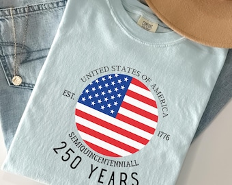 America 250th Anniversary Shirt, Semiquincentennial USA Pride Tee, Independence Day Shirt