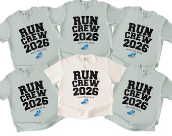 Run Crew 2026 Comfort Colors T-Shirts, Custom Year Running Pullover