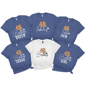 40th Birthday Squad Shirt, 40th birthday gifts for Her, Custom Birthday Shirt,1985 Group Shirts , 40th Birthday Party top,Happy Birthday tee