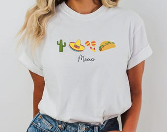 Mexico Country Comfort Colors Shirt, Mexican Tee, Latin America Travel Shirt