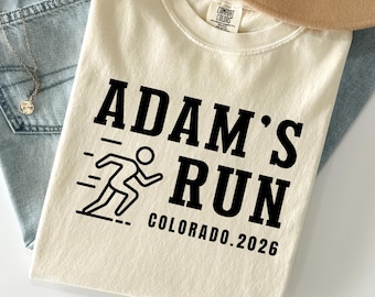 Personalized Marathon Support Crew T-Shirt, Race Day Runner Tee