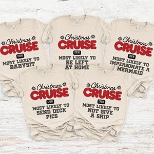 Funny Matching Family Christmas T-Shirts: Group Holiday Tees