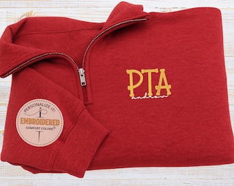 Geborduurd sweatshirt voor fysiotherapie met kwartrits, PTA-afstudeercadeau